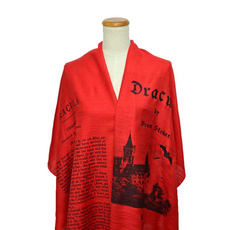 Universal Zone Dracula by Bram Stoker Scarf Wrap Shawl - Image 4